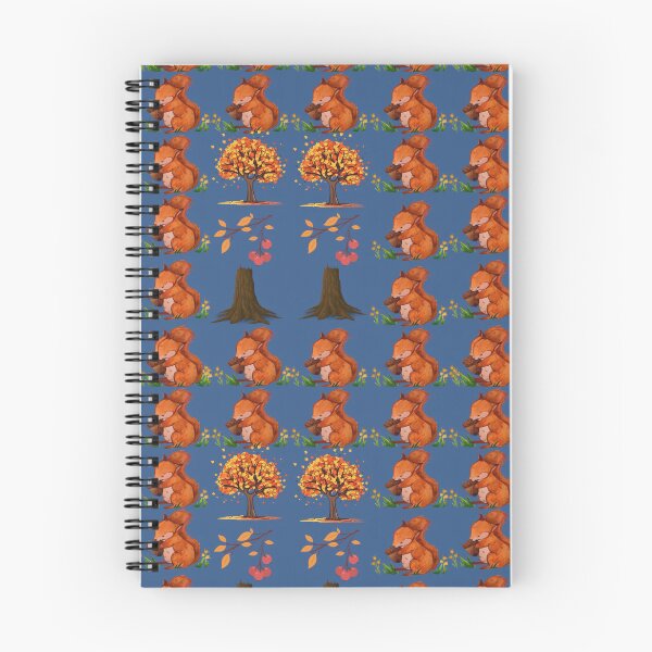 Item preview, Cozy Autumn Squirrels And Fall Forest Pattern designed and sold by Azurart2.