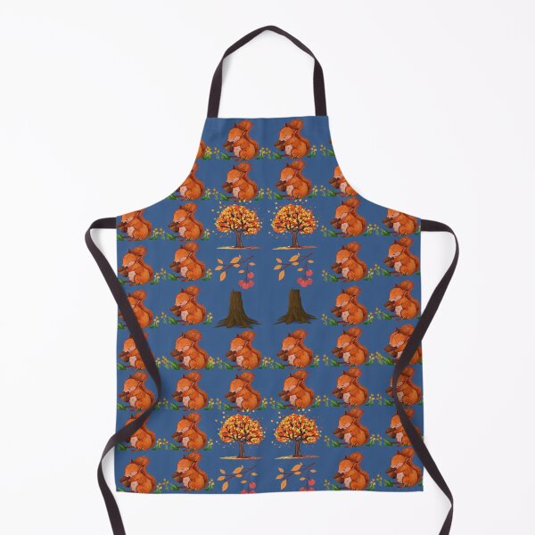 Item preview, Cozy Autumn Squirrels And Fall Forest Pattern designed and sold by Azurart2.