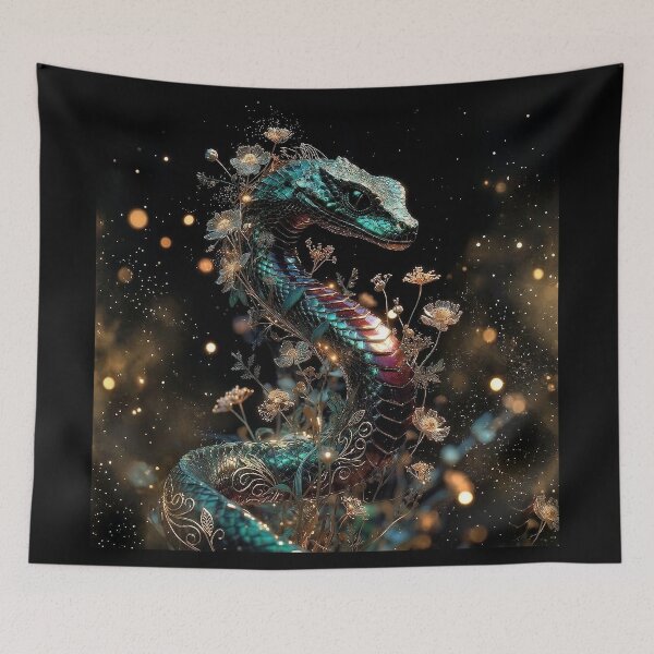Item preview, Botanical Serpent | Dark Academia Snake Art designed and sold by Briarmoire.