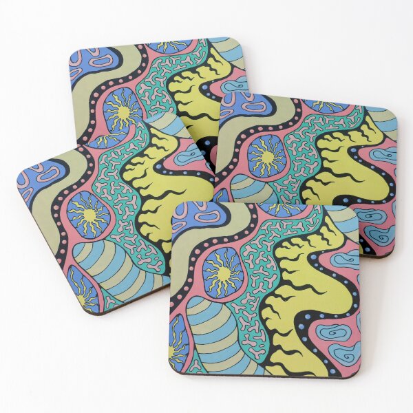 Item preview, Cosmic Map | Psychedelic Boho Wall Art designed and sold by WonderwildArt.