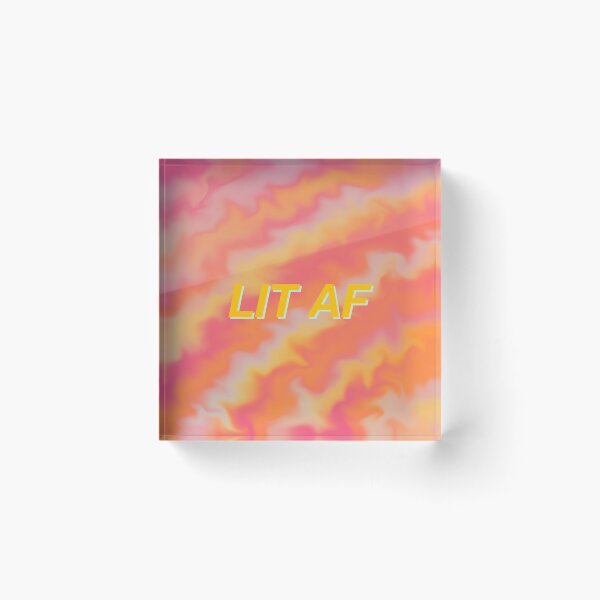 Item preview, Lit AF - Orange designed and sold by rodwelldesigns.