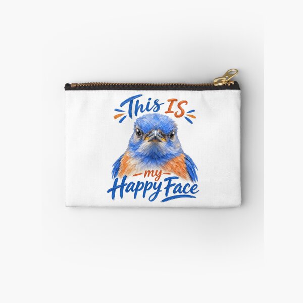 Item preview, This is my happy face! Grouchy bluebird designed and sold by Tara's Nature Shop.