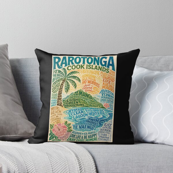 Item preview, Rarotonga Cook Islands Te Manga And Avarua Lagoon Paradise designed and sold by LaveraRoper.
