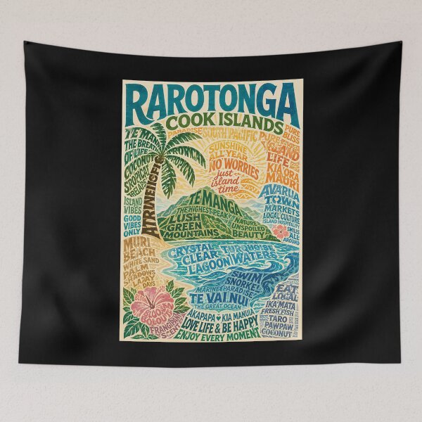 Item preview, Rarotonga Cook Islands Te Manga And Avarua Lagoon Paradise designed and sold by LaveraRoper.