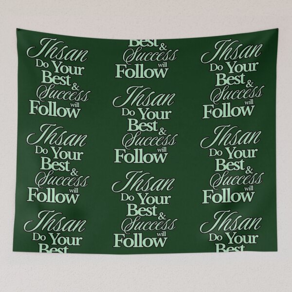 Item preview, Do Your Best & Success Will Follow (V.3) – Motivational Typography Quote designed and sold by D-Islamic.