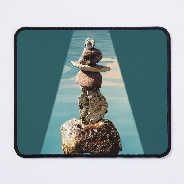 Item preview, Find Balance Stay Centered Stone Zen Photo Collage designed and sold by JurateArt-DK.