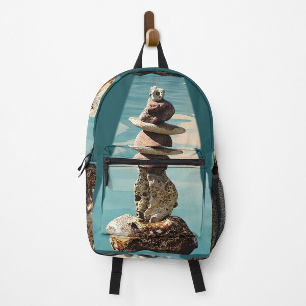 Item preview, Find Balance Stay Centered Stone Zen Photo Collage designed and sold by JurateArt-DK.