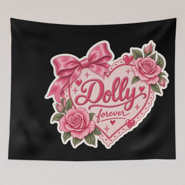Item preview, Dolly Forever Sticker designed and sold by RedaSouq.