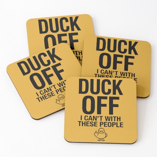 Item preview, Duck Off I Can't With These People Funny Duck designed and sold by Amir Faysal.