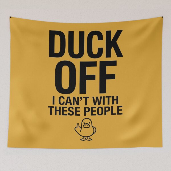 Item preview, Duck Off I Can't With These People Funny Duck designed and sold by Amir Faysal.