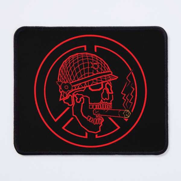 Item preview, Cyberpunk Skull Soldier Peace Sign – Neon Military Streetwear designed and sold by Neon_Ronin.