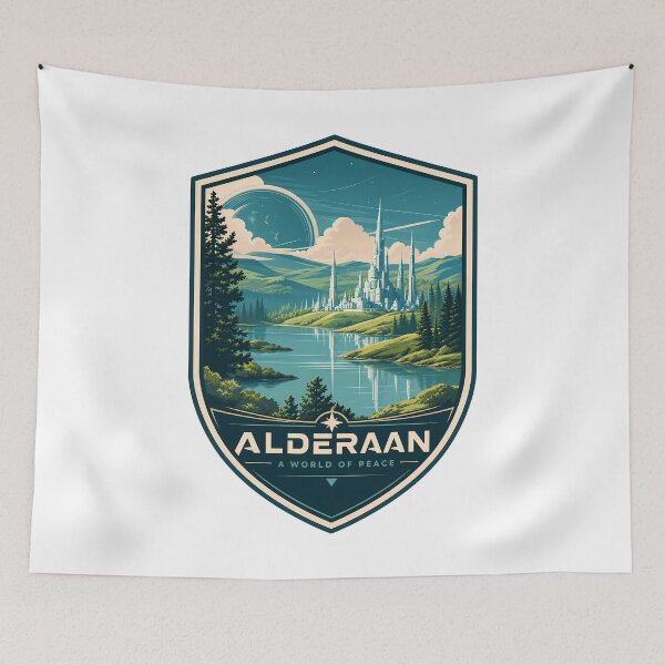 Item preview, Alderaan Travel Nature Landscape designed and sold by FrontierCosmic.