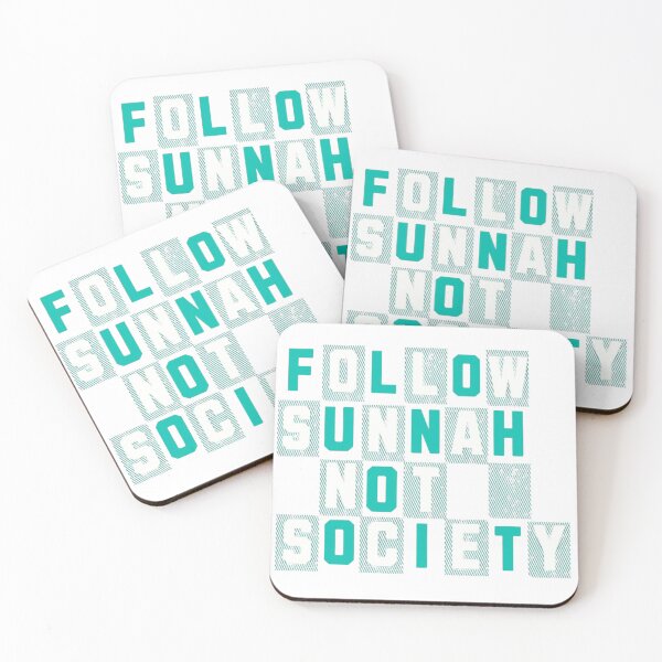 Item preview, Follow Sunnah Not Society (V.1) – Bold Islamic Reminder Typography designed and sold by D-Islamic.
