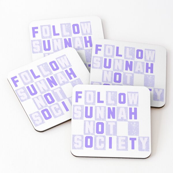 Item preview, Follow Sunnah Not Society (V.2) – Bold Islamic Reminder Typography designed and sold by D-Islamic.