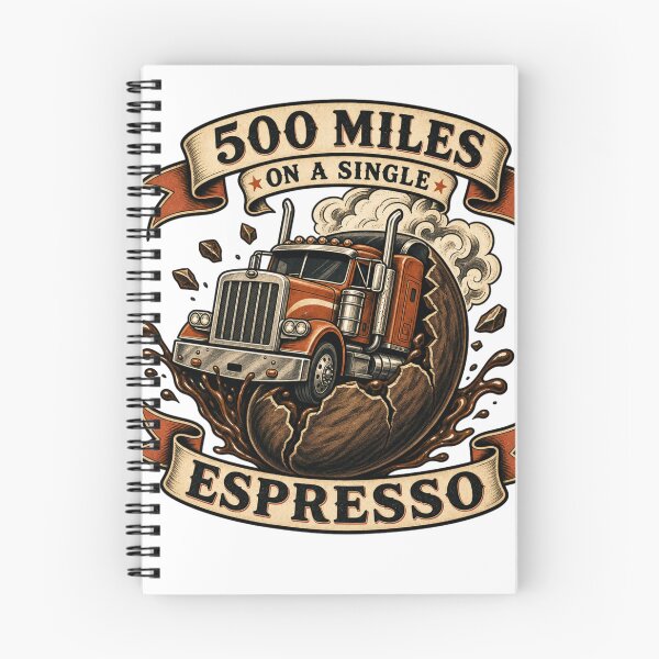 Item preview, Diesel And Coffee Trucker Highway Burnout Meme designed and sold by BestCoolStuff.