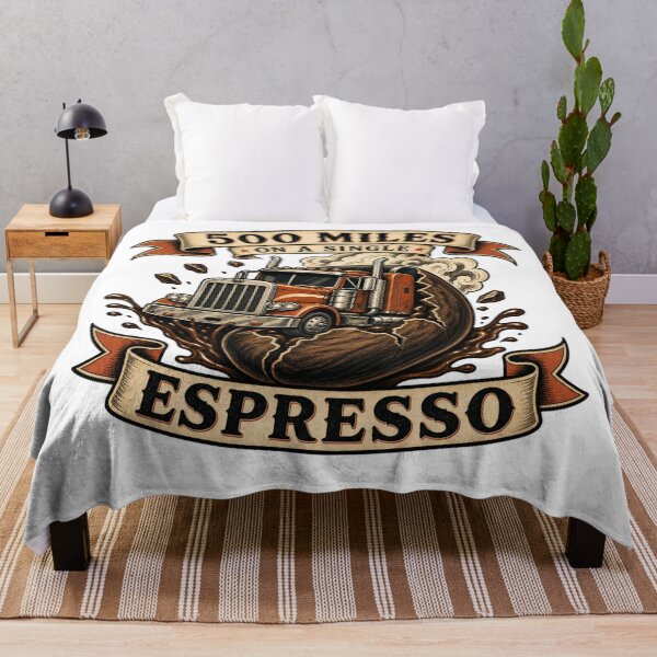 Item preview, Diesel And Coffee Trucker Highway Burnout Meme designed and sold by BestCoolStuff.