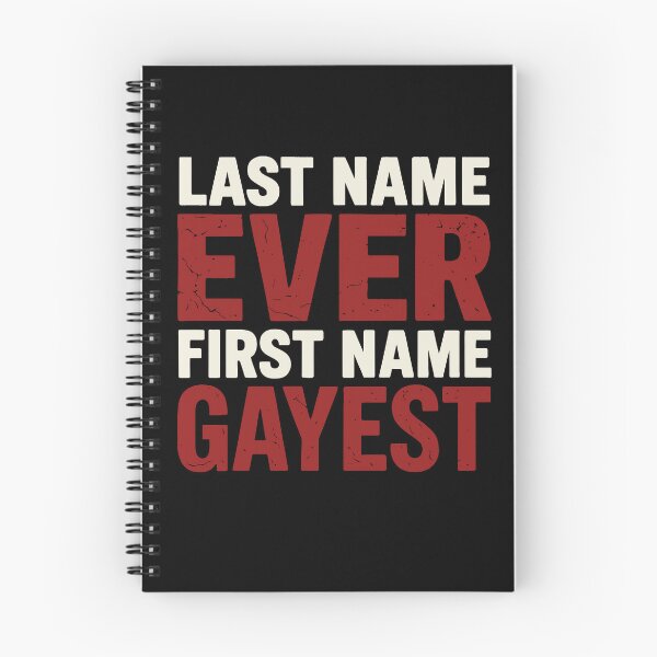 Item preview, Last Name Ever First Name Gayest - Bold Pride Statement designed and sold by ModdiesColors.