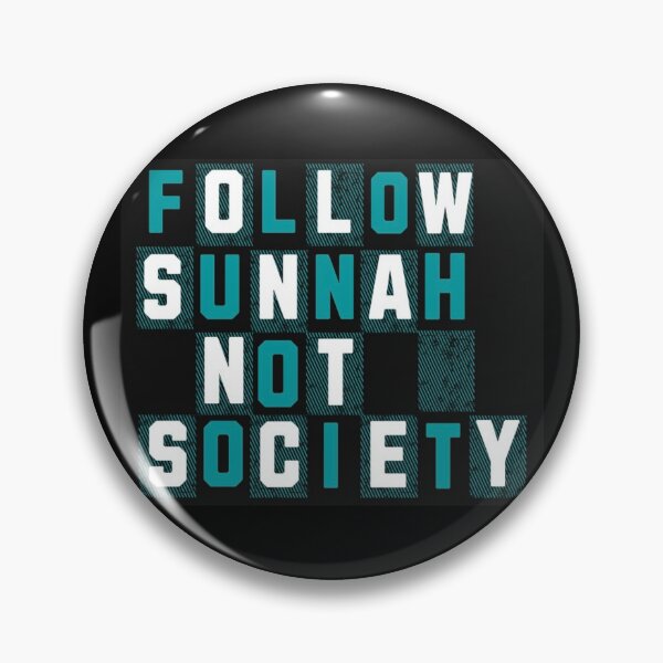 Item preview, Follow Sunnah Not Society (V.3) – Bold Islamic Reminder Typography designed and sold by D-Islamic.