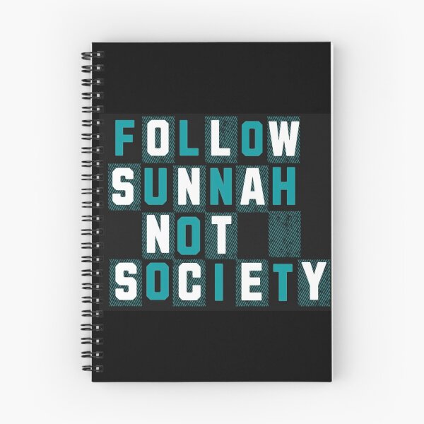 Item preview, Follow Sunnah Not Society (V.3) – Bold Islamic Reminder Typography designed and sold by D-Islamic.