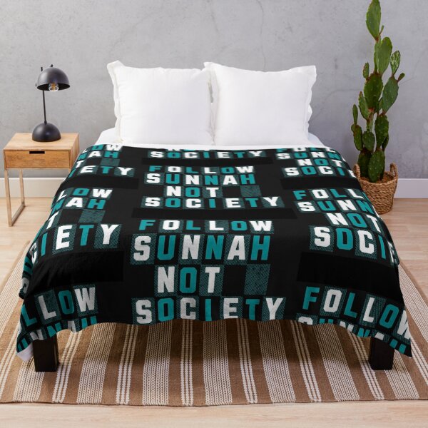 Item preview, Follow Sunnah Not Society (V.3) – Bold Islamic Reminder Typography designed and sold by D-Islamic.