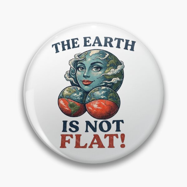 Item preview, The Earth Is Not Flat Funny Mother Earth Globe Vintage Design designed and sold by iconiicc.