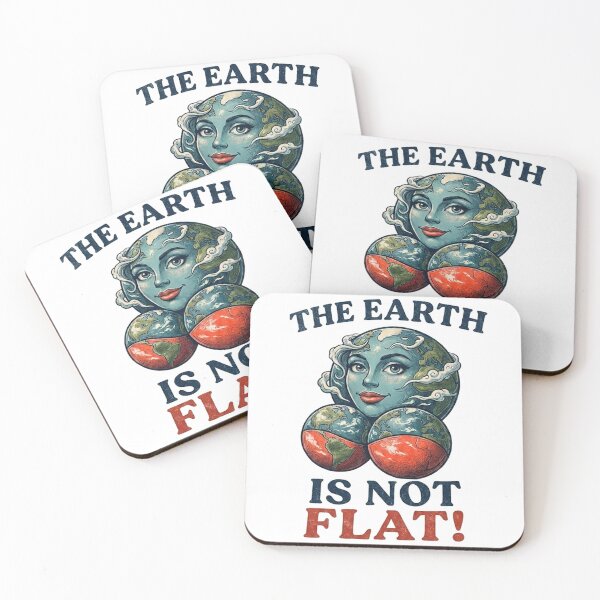 Item preview, The Earth Is Not Flat Funny Mother Earth Globe Vintage Design designed and sold by iconiicc.
