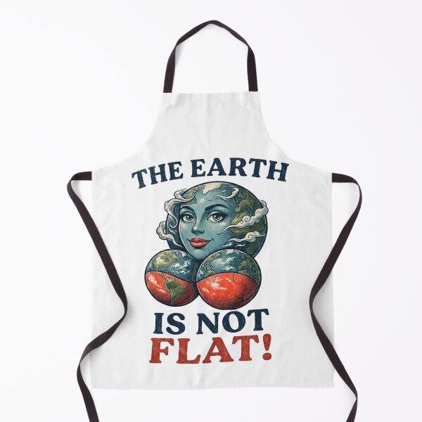 Item preview, The Earth Is Not Flat Funny Mother Earth Globe Vintage Design designed and sold by iconiicc.