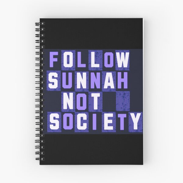 Item preview, Follow Sunnah Not Society (V.4) – Bold Islamic Reminder Typography designed and sold by D-Islamic.