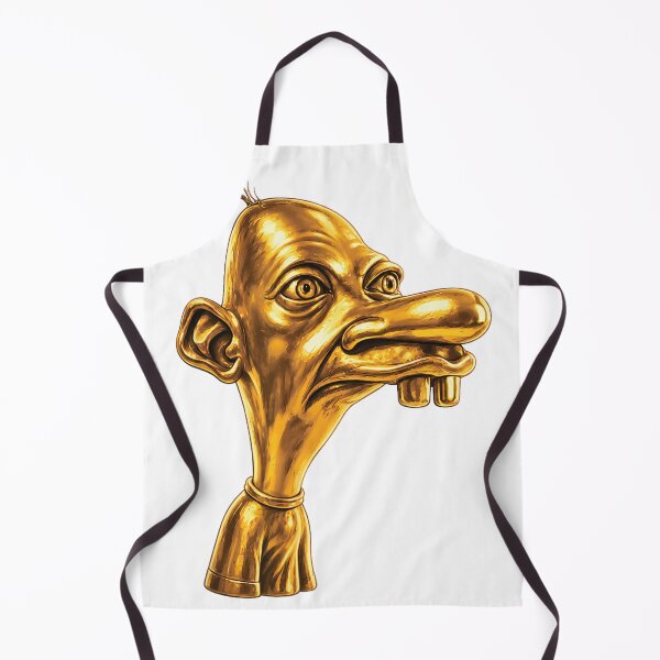 Item preview, golden goblin head surreal fantasy character portrait designed and sold by otaku.edwardj.