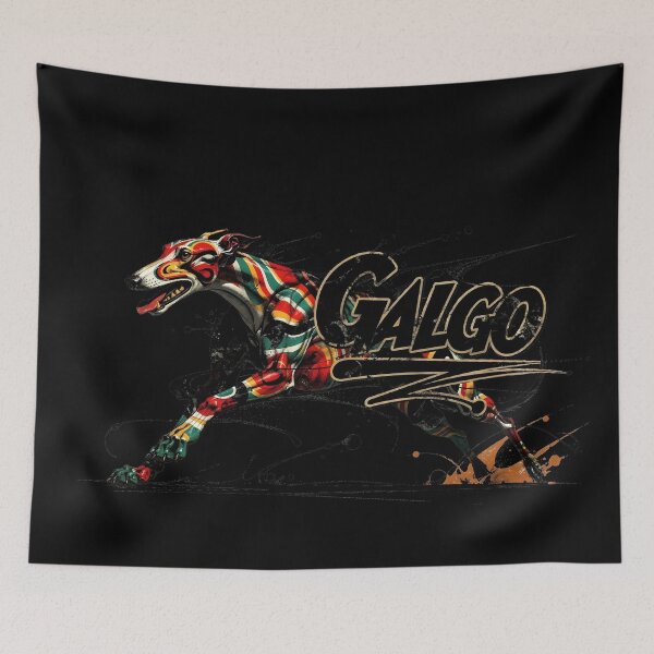 Item preview, GALOGO – Dynamic Galgo Street Art - GALGO RUSH  designed and sold by GALOGO – Art for Sighthounds & Animal Welfare.