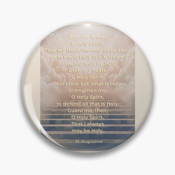 Item preview, Holy Spirit Prayer of Saint Augustine designed and sold by CatholicConcept.