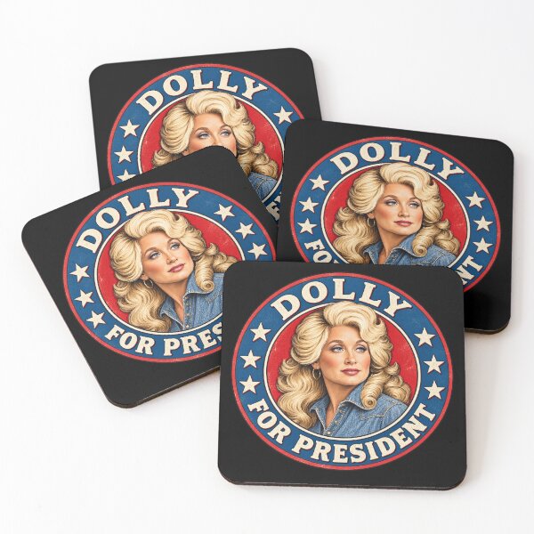 Item preview, Vintage Dolly for President T-Shirt designed and sold by RedaSouq.