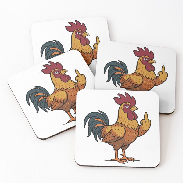 Item preview, Funny Angry Rooster Middle Finger designed and sold by Amir Faysal.