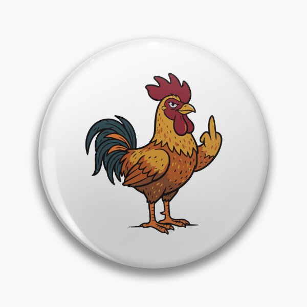 Item preview, Funny Angry Rooster Middle Finger designed and sold by Amir Faysal.