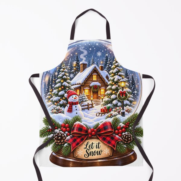 Item preview, Let It Snow Cozy Christmas Snow Globe designed and sold by TinyWeird.