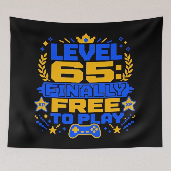 Item preview, Level 65 Finally Free To Play Gamer Birthday designed and sold by EpicInks24.