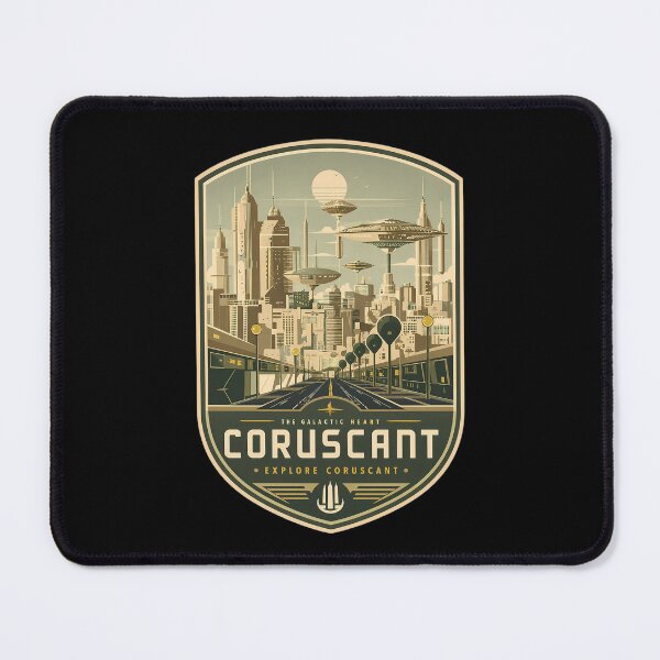 Item preview, Coruscant - The Galactic Heart designed and sold by FrontierCosmic.