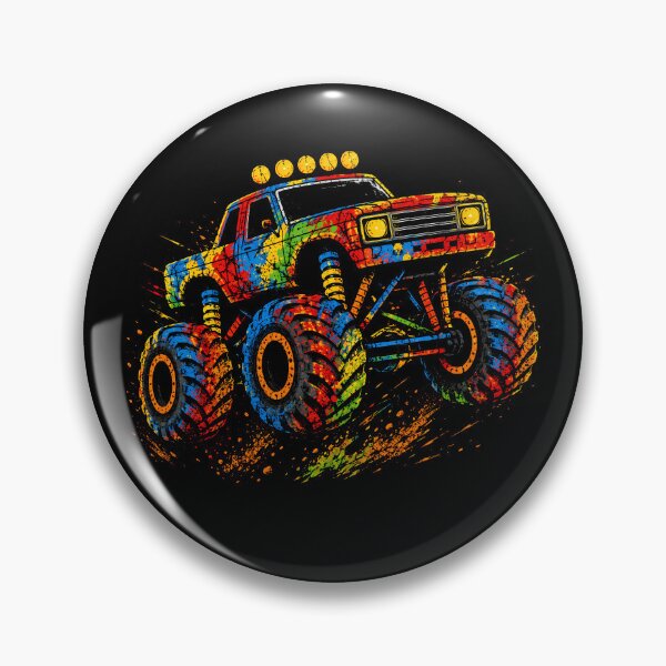 Item preview, Colorful Monster Truck Adventure designed and sold by Moizento.