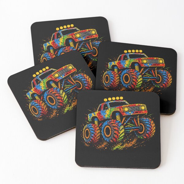 Item preview, Colorful Monster Truck Adventure designed and sold by Moizento.