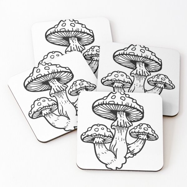 Item preview, B&W Mushroom designed and sold by sentementomori.