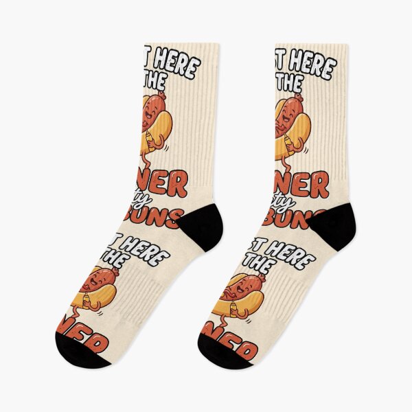 Item preview, Just Here For The Wiener Party And Buns Funny BBQ Hot Dog designed and sold by Amir Faysal.