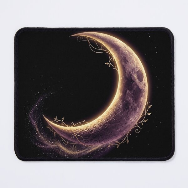 Item preview, Crescent Moon | Celestial Gothic Cottagecore Art designed and sold by Briarmoire.