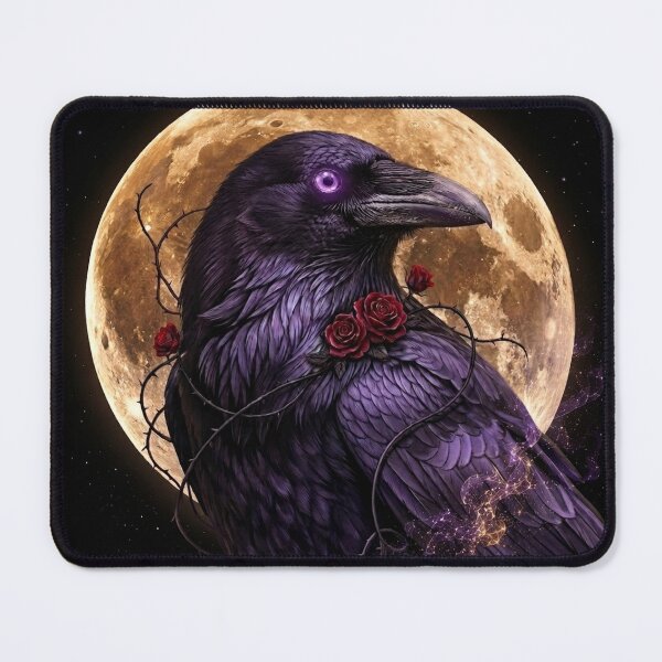 Item preview, Midnight Raven | Dark Cottagecore Gothic Art designed and sold by Briarmoire.