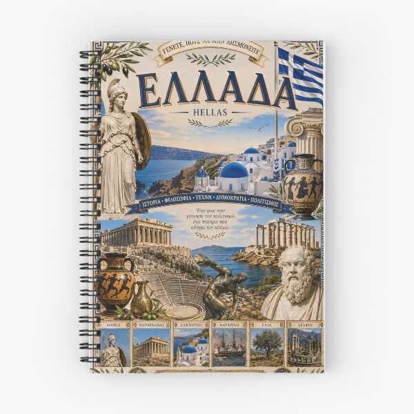 Item preview, Greece Travel Poster | Athens Acropolis Santorini Ancient History & Folk Art designed and sold by alexcorporation.
