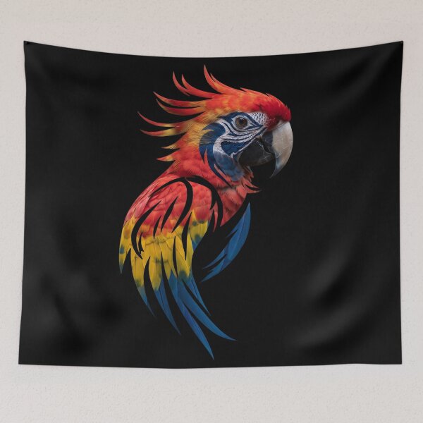 Item preview, Vibrant Macaw Parrot Colorful Tropical Bird designed and sold by UrbanPrts.