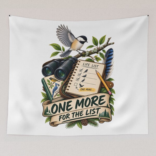 Item preview, One More for the List Bird Watching designed and sold by CreativeMindsetLab.