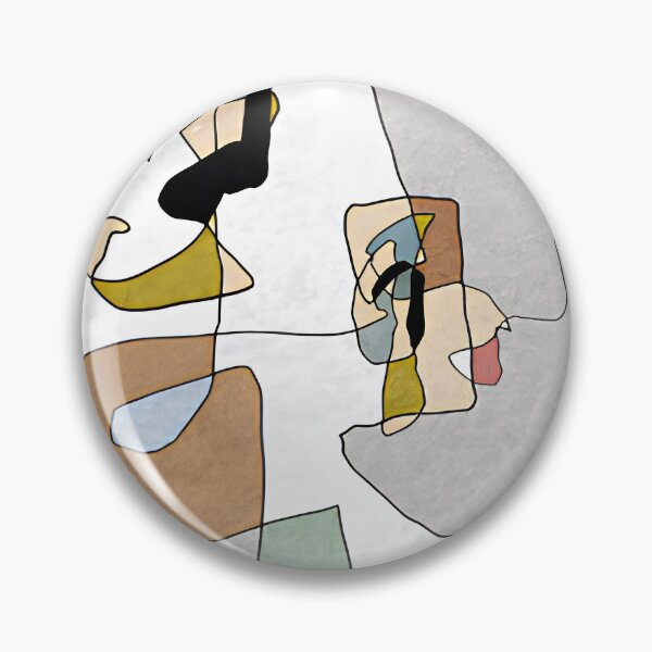 Item preview, Minimalist Continuous Line Art Abstract Pastel Shapes Wall Art designed and sold by LuxocaDesigns24.