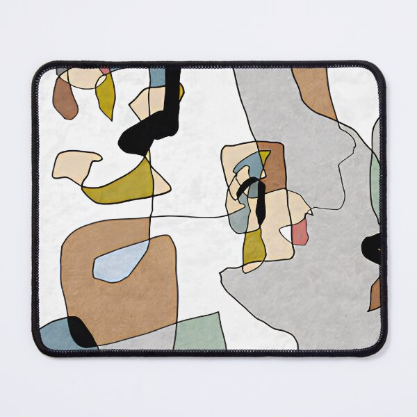 Item preview, Minimalist Continuous Line Art Abstract Pastel Shapes Wall Art designed and sold by LuxocaDesigns24.