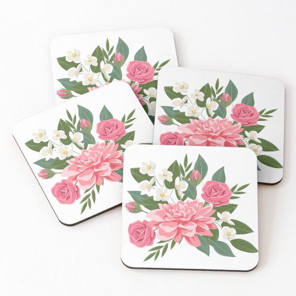 Item preview, Blooming Garland: A Medley of Roses and Dahlias designed and sold by gugalmandomeng.