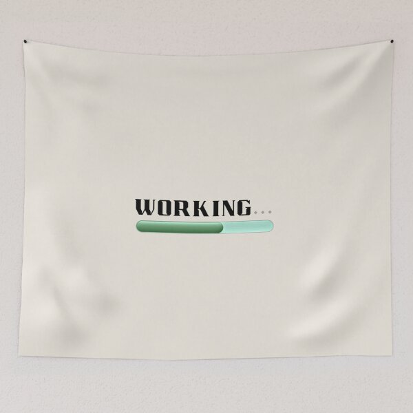 Item preview, Working... Minimal Loading Status | Funny Freelancer & Work From Home Design designed and sold by GraphiteRealm.